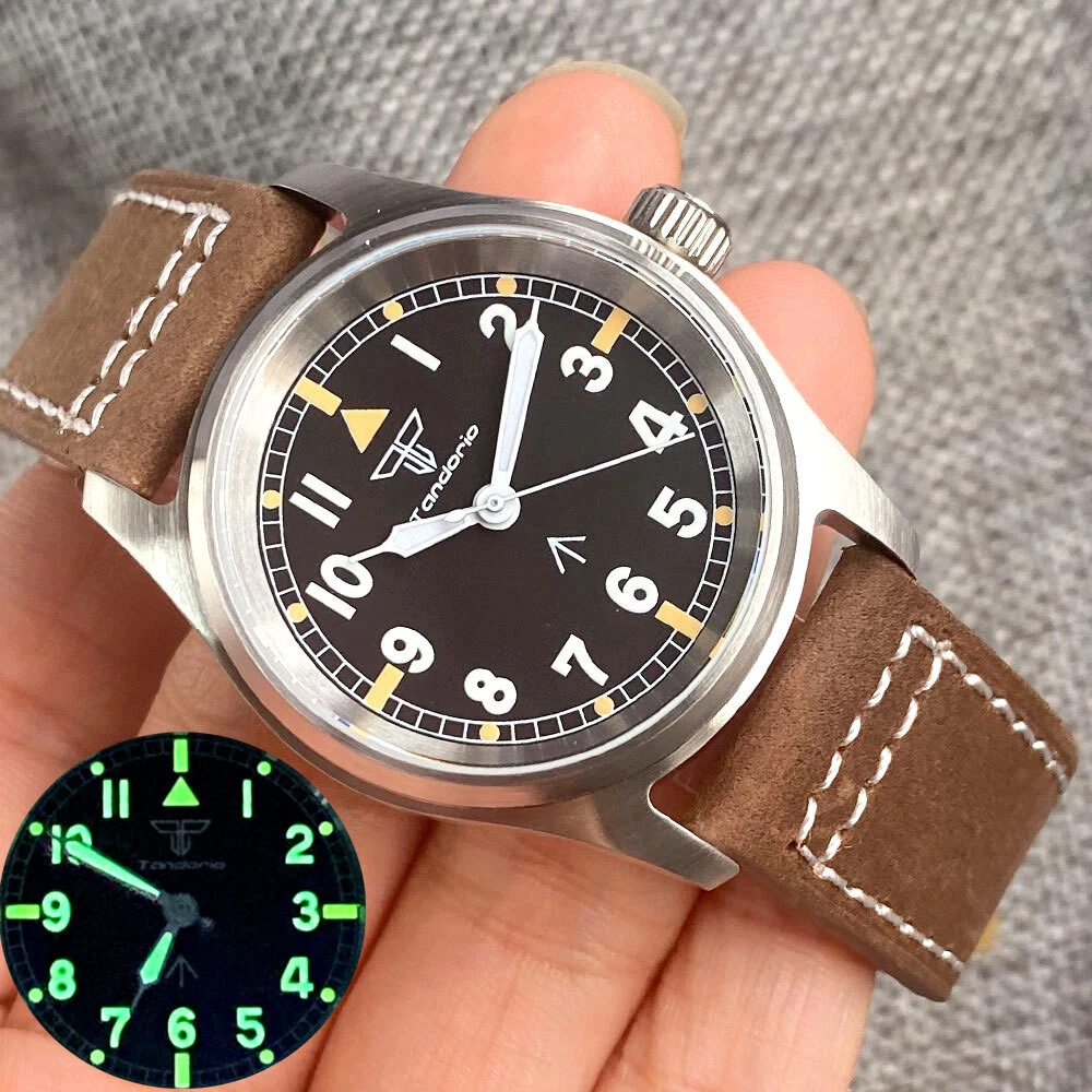 Tandorio 36MM Automatic Pilot Mens Wristwatch Diver 20Bar