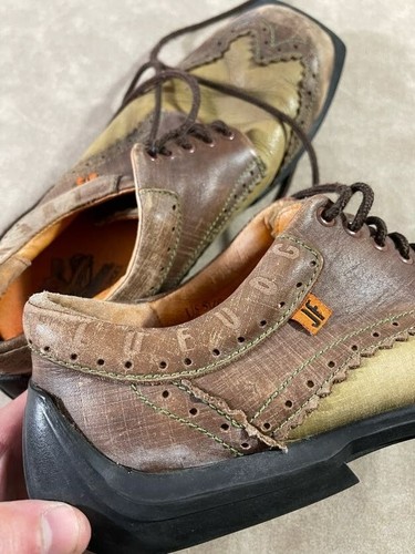 John Fluevog Future Angel Mens Brown Leather Casual Lace Up Shoes Size 10M - Picture 6 of 10