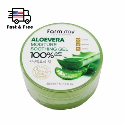Farmstay Aloe Vera Moisture Soothing Gel (300 ml 10.14 fl.oz) - Made in KOREA - Picture 2 of 2