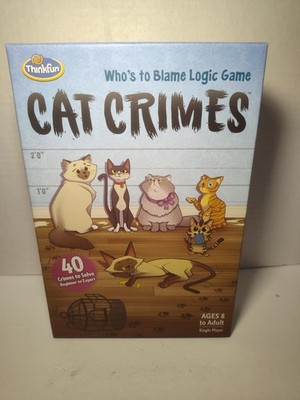 Cat Crimes Who s to Blame? Logic Game by ThinkFun   100% Complete, Repackaged