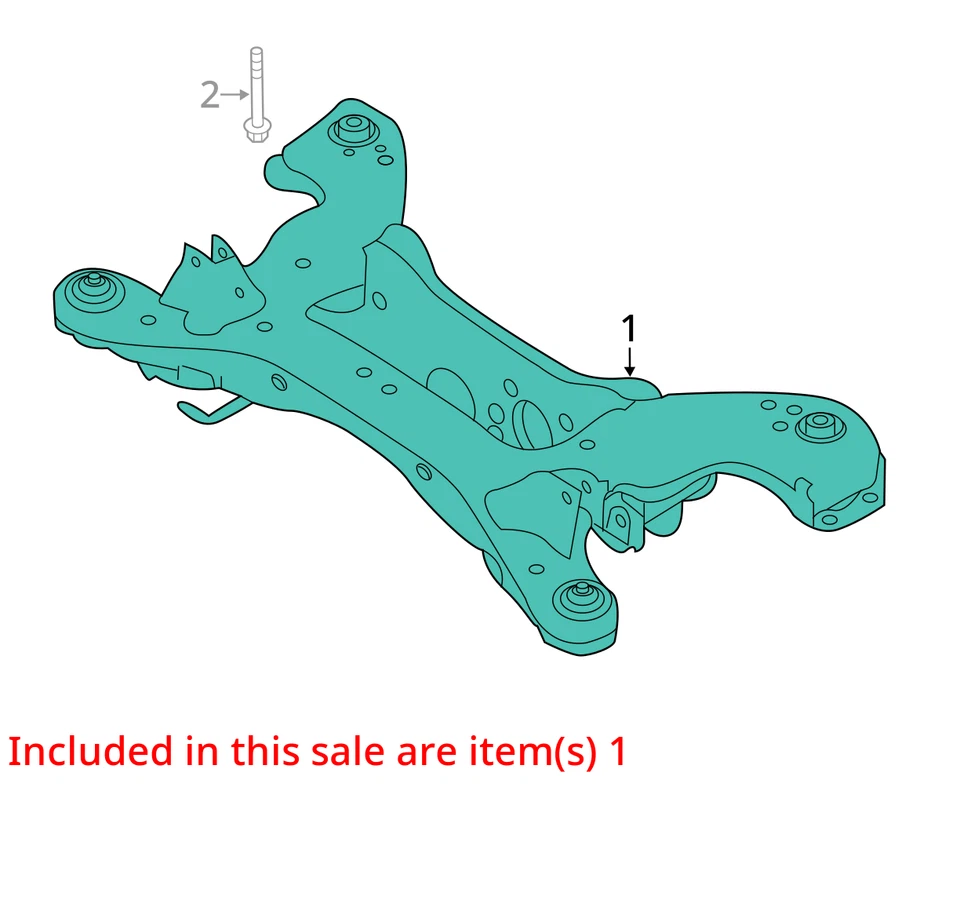 (LOCAL PICKUP ONLY) Crossmember/K-Frame Rear AWD Fits 19-21 INFINITI QX50 293412 Foto 3 de 4