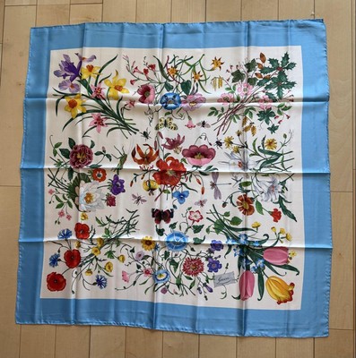 Gucci Scarf Floral From Japan | eBay
