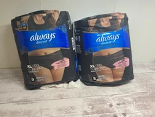 Always Discreet Sz XL Boutique Womens Incontinence Postpartum Underwear 2 Pack