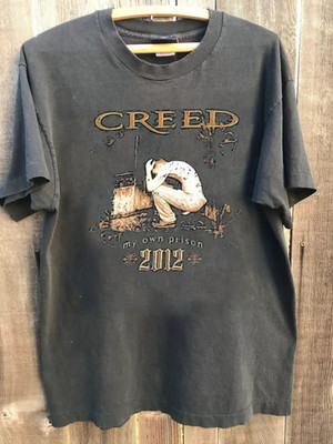2012 Creed My Own Prison Tour charcoals short sleeve Unisex T shirt ii870 - BAT0