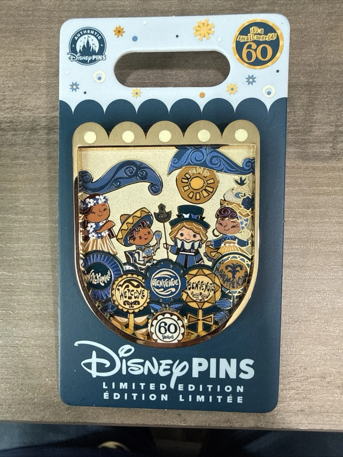 It's a Small World 60th Anniversary Disneyland pin LE3000