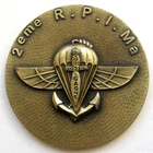 TABLE MEDAL 2 RPIMA PARATROOPERS PARA TAP NAVAL TROOPS WARRANT OFFICERS