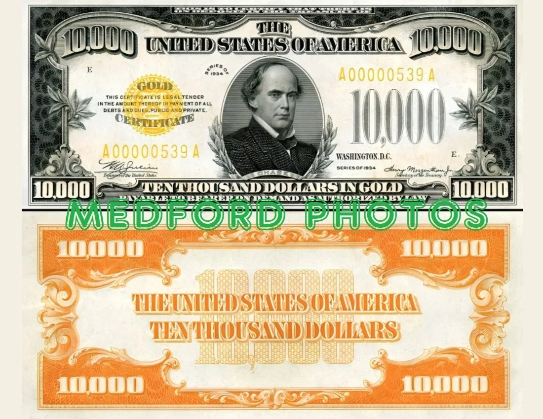 $10000 面额副本和复制品美国纸币| eBay
