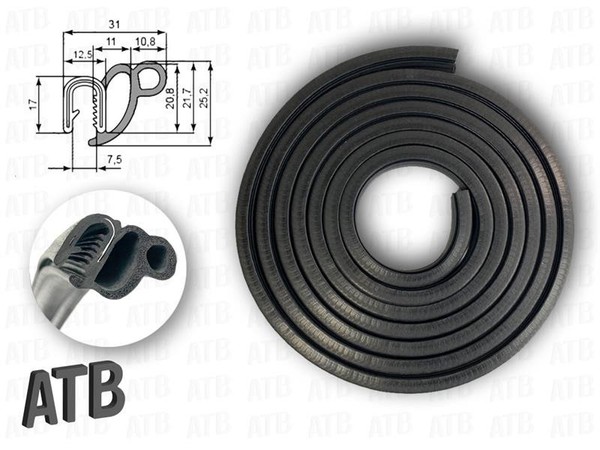 TüRdichtung SchiebetüR FüR Mercedes Sprinter 901 902 903 905 VW LT II Hochdach-image