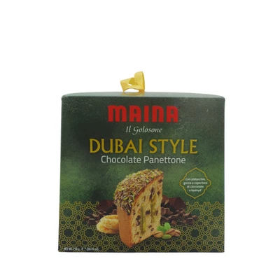 Panettone Maina Panettone Dubai Style I Golosoni da 750 g Dolce Natalizio Regalo