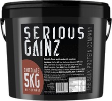The Bulk Protein Company SERIOUS GAINZ Whey Protein Powder Chocolate 5kg 11.03 per kilo