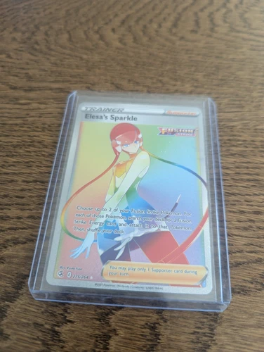 Elesa's Sparkle Rainbow Rare 275/264 Fusion Strike (NM) Fresh Pull!!!