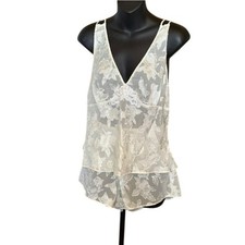 Vintage Sheer Ivory Lace Night Set ? Angelcore Fairy Bridal Lingerie M