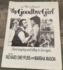 “The Goodbye Girl”  1977 Ad Pad( Richard Dreyfuss)