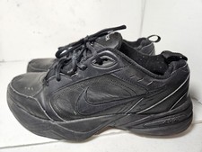 Nike Air Monarch IV Triple Black Training Sneakers Shoes 415445-001 Mens Size 13
