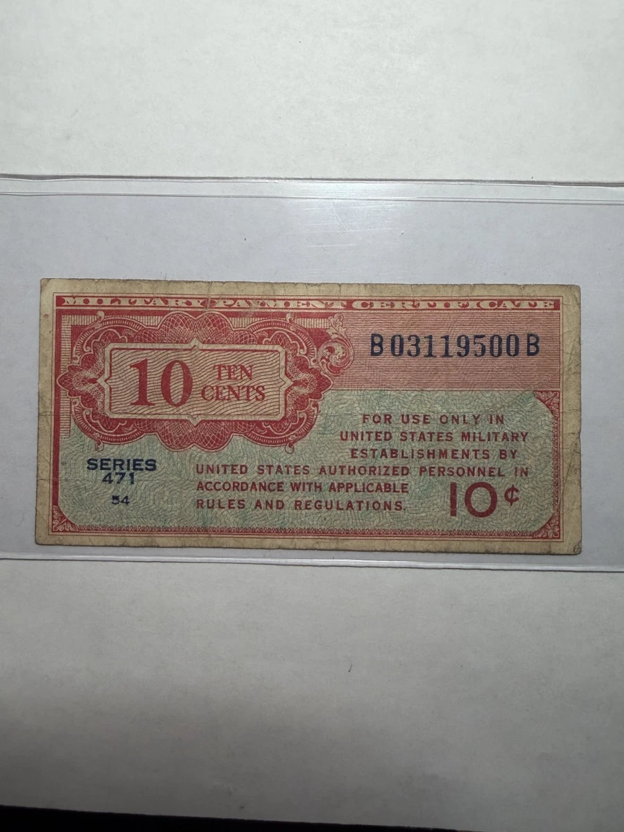 $10 US Military Payment Certificates for sale | eBay
