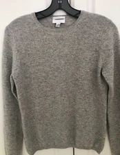 Charter Club Women's Gray 2 ply Cashmere Sweater  Size PP