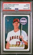 2018 Topps Heritage CHROME Shohei Ohtani #600 /999 PSA 10 Rookie Card RC