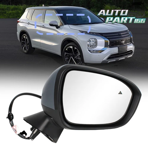 For Mitsubishi Outlander PHEV 2022-2024 Primer 10Pin Mirror w/ Camera Right Side
