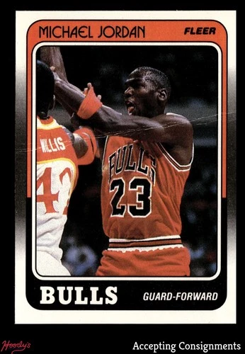 1988-89 Fleer #17 Michael Jordan BULLS (CREASE)