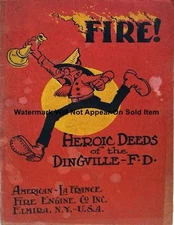 American LaFrance Heroic Deeds of the Dingville Fire Photograph Print 8.5x11"