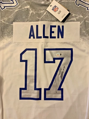 NFL Buffalo Bills Blue Nike Riveralries Jersey Signed By Josh Allen Auto BAS