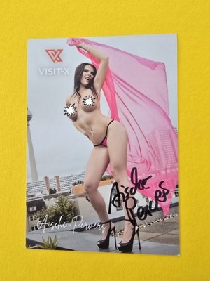 AISCHE PERVERS AUTOGRAMM SIGNIERT AUTOGRAPH SIGNED Autogrammkarte Erotik MODEL