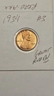 wheat penny 1934 SHARP RED BU 1934-P LOT #3 LINCOLN CENT GREAT UNC RED LUSTER