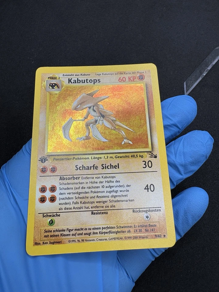 Pokémon Karte Kabutops | 9/62 | Deutsch | 1.Edition | Fossil Set | NM - Bild 4 von 4