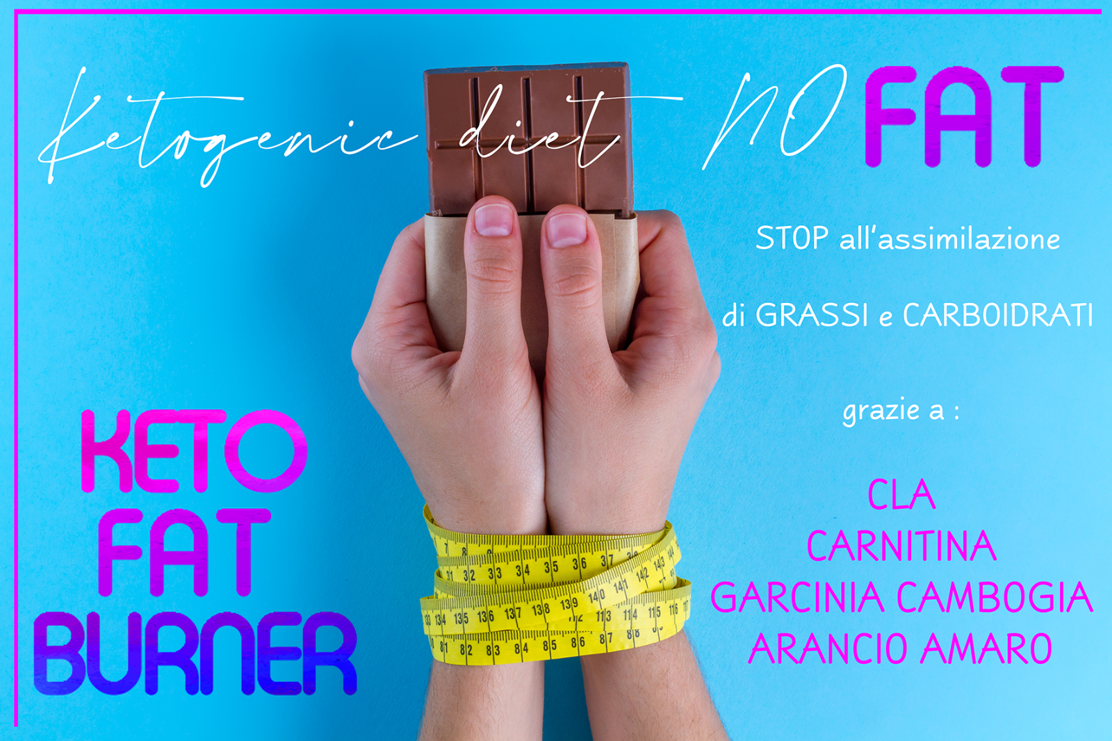 KETO FAT BURNER Line 120CPS Acceleratore Metabolico BRUCIAGRASSI