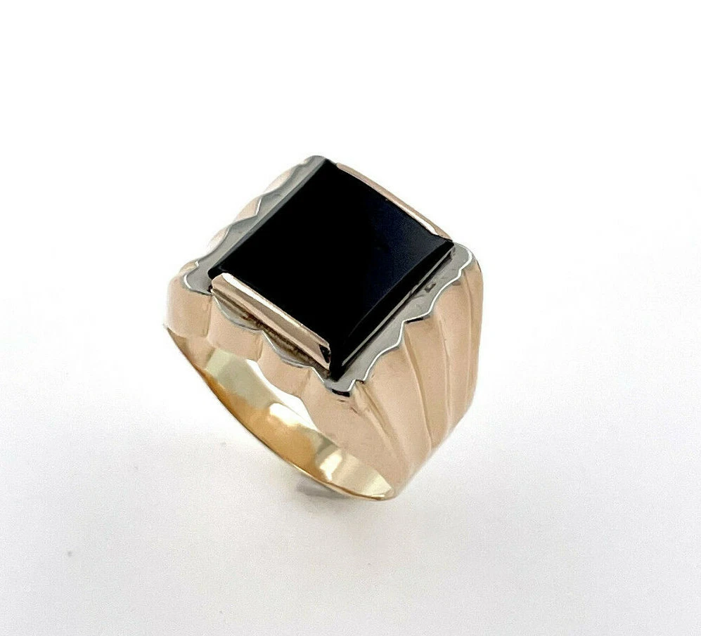 Seal Ring Men s Ring 750 Gold Size 67 9 20 Gram