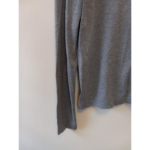 Banana Republic Sweater Mens Medium V-neck Sweater Grey With Black Pullover - Picture 10 of 12