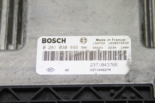 RENAULT CAPTUR 2015 1.5 DCI 237104376R 0281030899 ENGINE CONTROL UNIT ECU - 第 2/4 張圖片