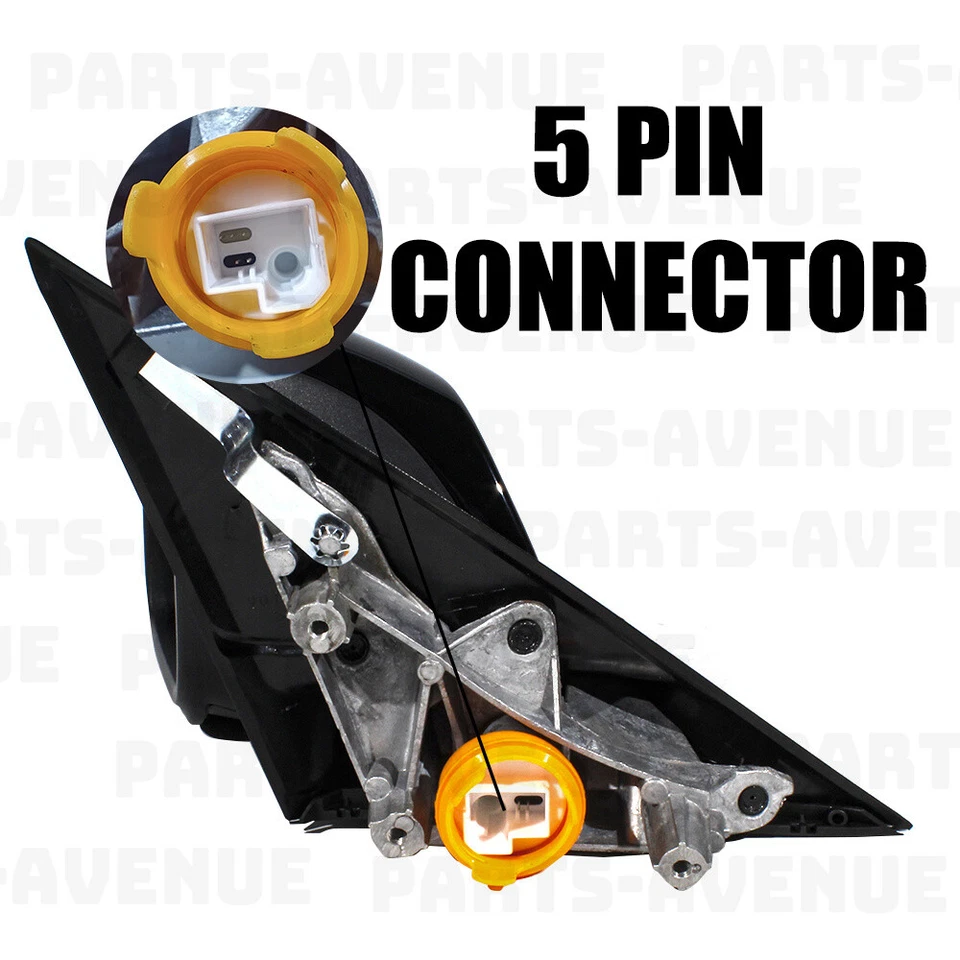 Espejo retrovisor lateral izquierdo negro para BMW F35 BMW 330i 340i 2010-2018 con línea ciega 5 pines Foto 4 de 4