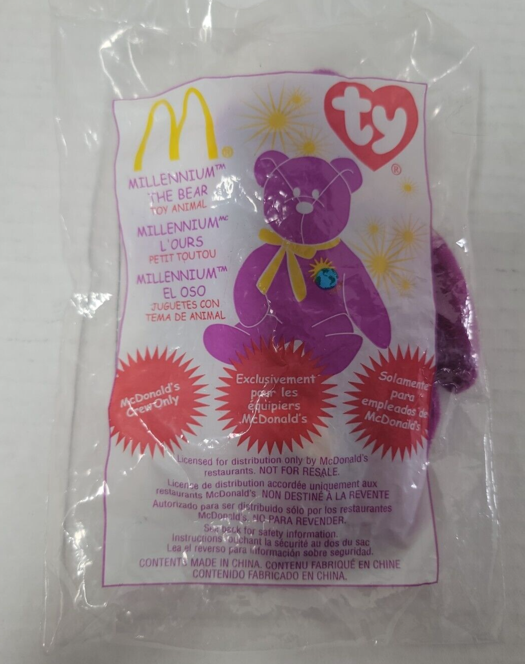 Beanie Babies Millennium The Bear NEW McDonalds-image