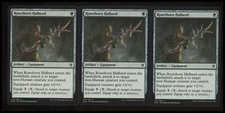 Rosethorn Halberd x3 #175 Throne of Eldraine MTG Near Mint Common