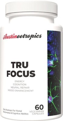 Austinootropics Tru Focus Supplement - #1 Nootropic For Focus 60 capsules