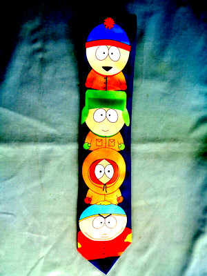UNused 1998 South Park Neck Tie ''The Boys'' Comedy Central Ralph Marlin USA Poly