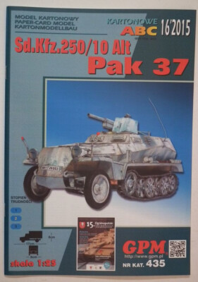 GPM 435 (16/2015) - German armoured halftrack Sd.Kfz. 250/10   Pak 37