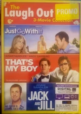 Laugh Out Loud: Just Go With It - That's My Boy - Jack & Jill (DVD PROMO) New!