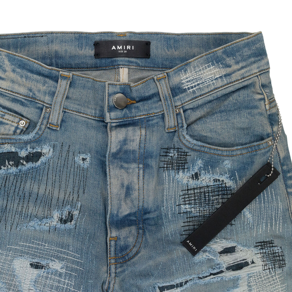 NWT AMIRI ALL OVER REPAIR CLAY INDIGO JEANS SIZE 34 $1390 | eBay NWT AMIRI ALL OVER REPAIR CLAY INDIGO JEANS SIZE 34 $1390 | eBay