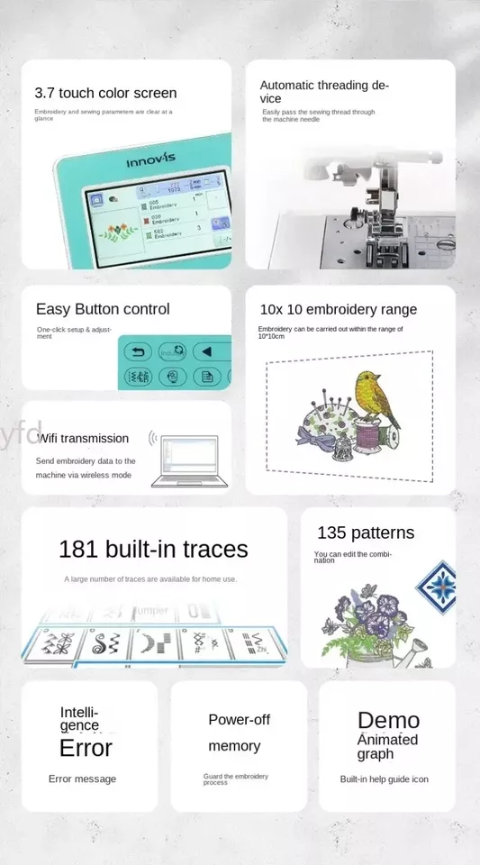 M370 Computer Embroidery and Sewing All-in-one Machine Embroidery Machine  - Image 3 of 4