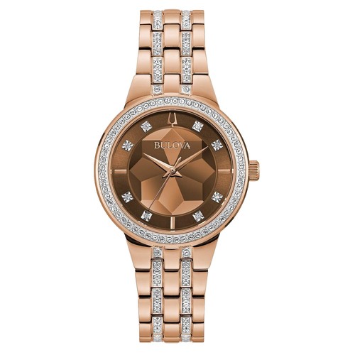 Bulova Women 98B52 Quartz Date Calendar Gold Silver Band  display picture 3