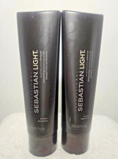 Sebastian Light Weightless Color Safe Hair Shampoo 8.4 oz PACK OF 2