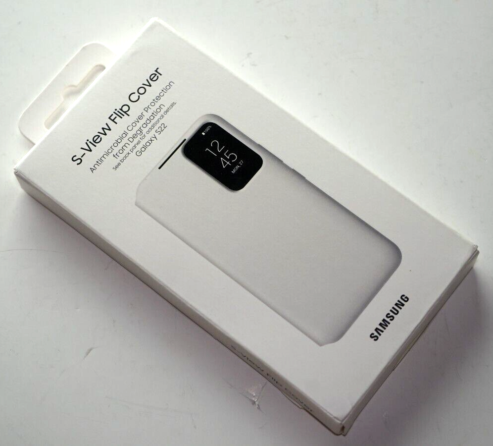 Samsung Smart Clear View Cover for Galaxy S22 - White OEM Brand