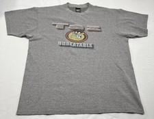 Vintage 90s Warner Bros UNBEATABLE Taz Gray TShirt Size XL Sherrys Best USA Made