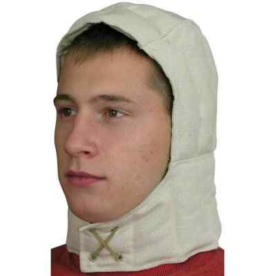 Handgefertigte gepolsterte Kapuze Kappe Wikinger Gambeson kurze Kappe Cosplay...