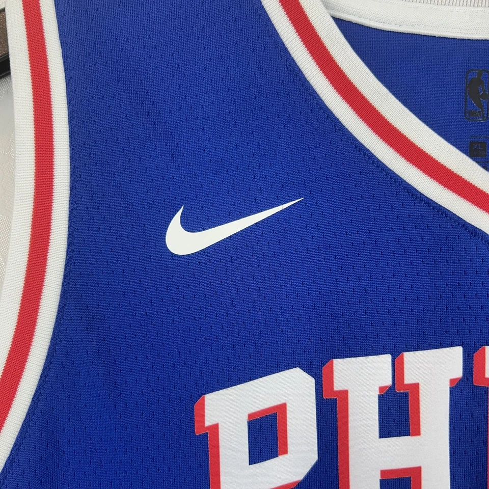 Ben Simmons Philadelphia 76ers Men's XL Nike Swingman NBA Jersey Blue - Image 3 of 4