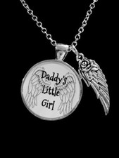 Daddy's Little Girl Necklace Angel Wing Daughter Christmas Gift Jewelry