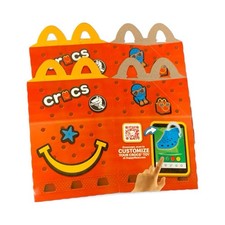 Lot of 2 Crocs 2024 McDonald's Happy Meal Box CROCS