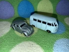 Vintage Matchbox by Lesney/Budgie #12.VOLKSWAGEN BEETLE & #25 VW VAN/BUS